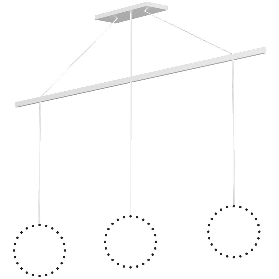 Marquee Linear Pendant Canopy System Ceiling Light in White